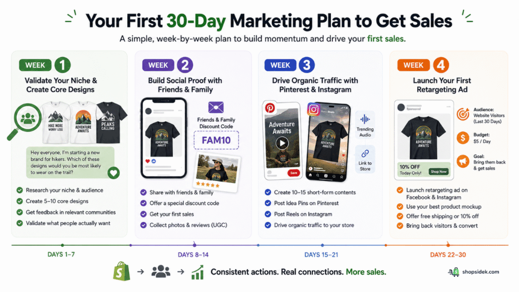 30-day marketing plan to get sales