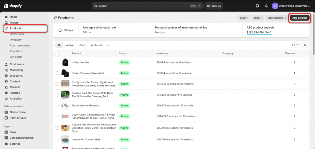 Add-product-on-Shopify