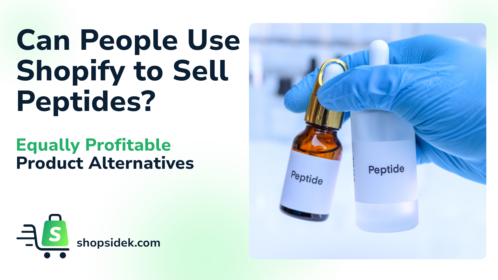 Can People Use Shopify to Sell Peptides