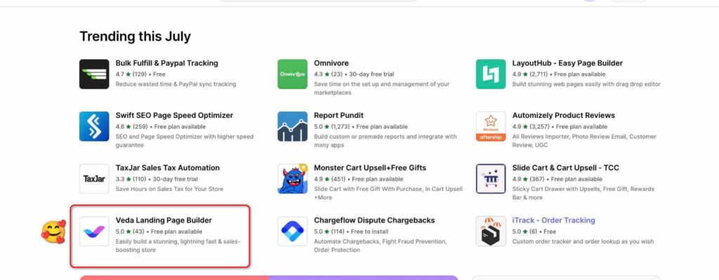 Veda Builder Trending highlight