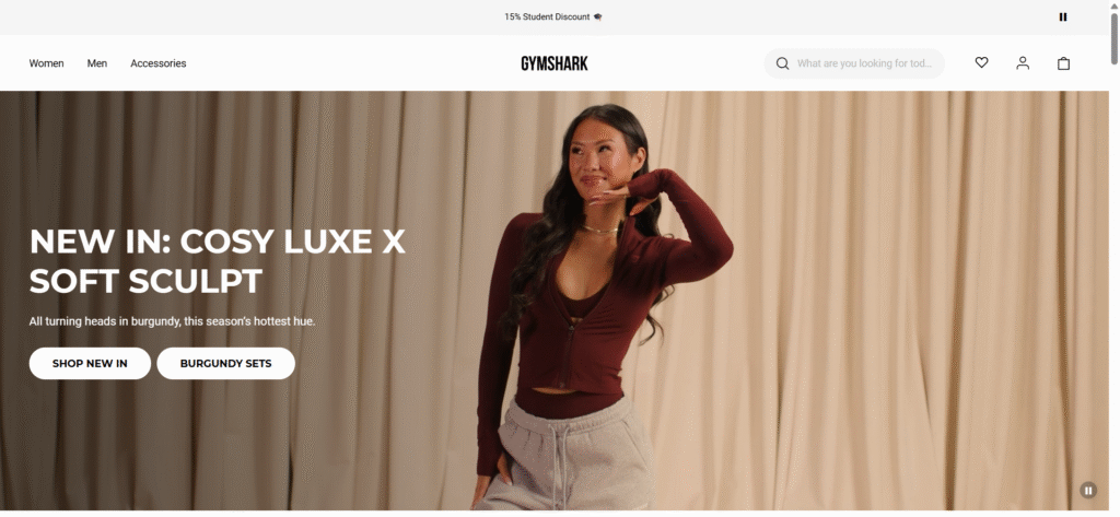 shopify-store-examples-Gymshark-homepage