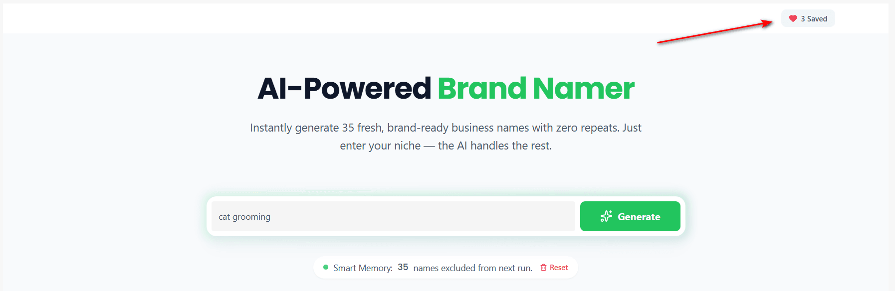 Saved Shopify brand names