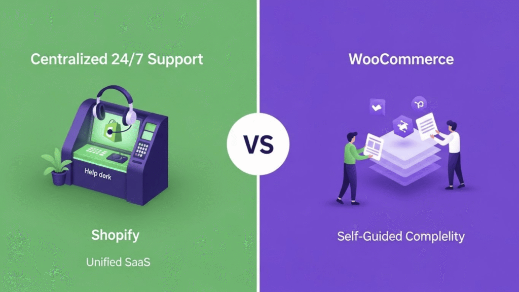 Shopify vs Woocommerce Customer Support