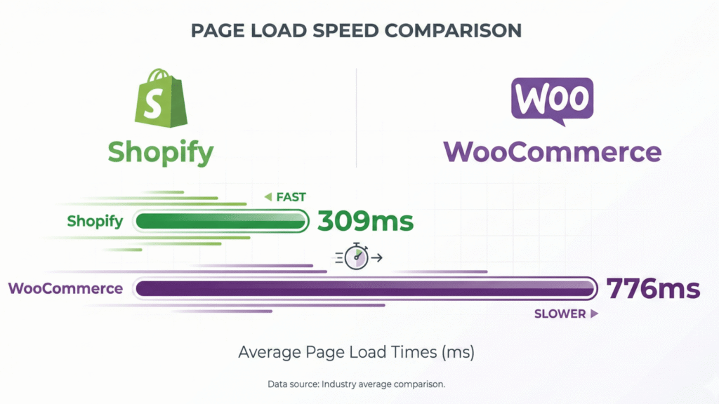 Shopify vs Woocommerce Site Speed