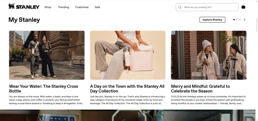 Shopify blog examples
