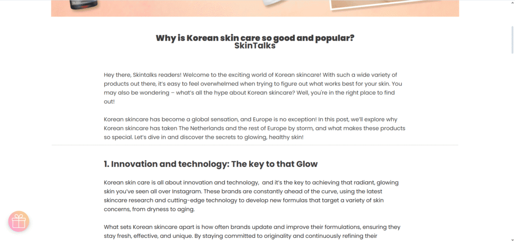 Shopify blog examples