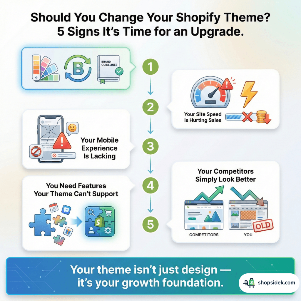 5 signs to change Shopify theme