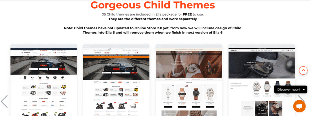 Ella shopify child themes