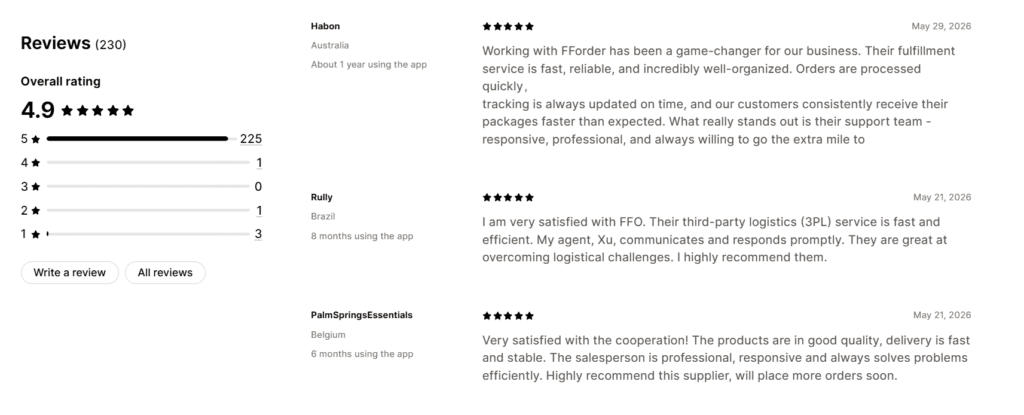 FFOrder Reviews on Shopify App Store