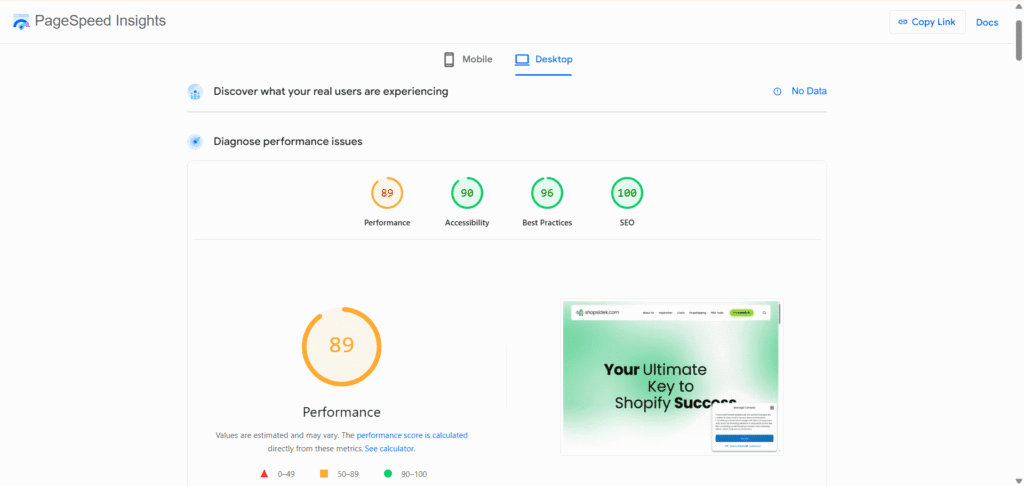 Google PageSpeed Insights