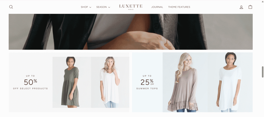 Impulse theme promo tiles