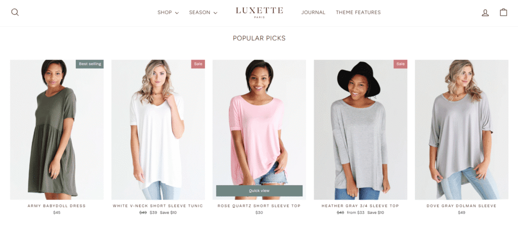 Impulse theme quick view product