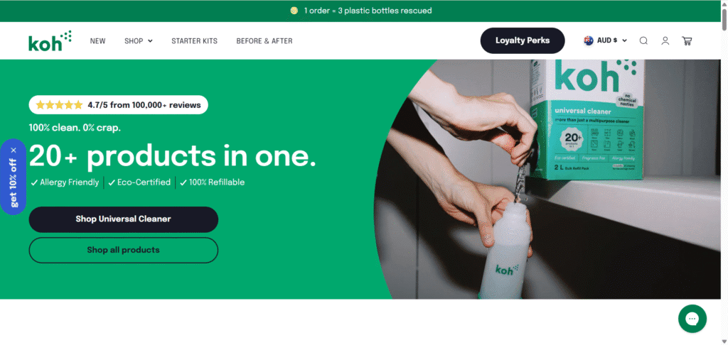 Koh Impact theme store