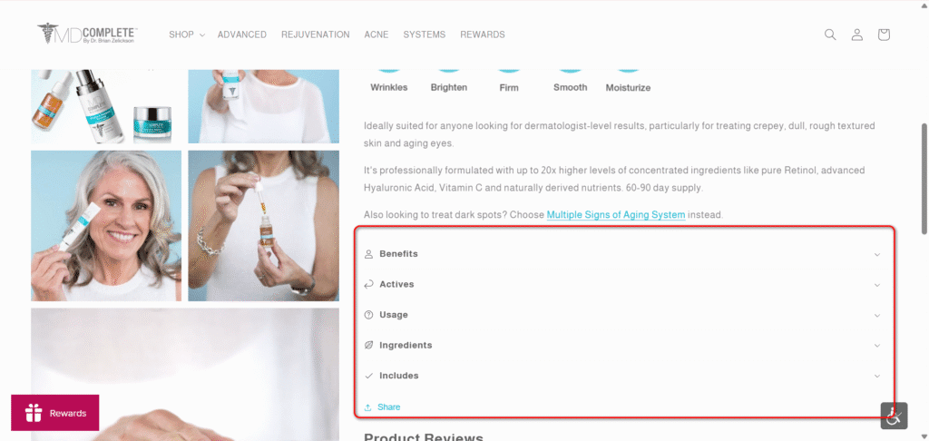 MD Complete use Dawn collapsible row