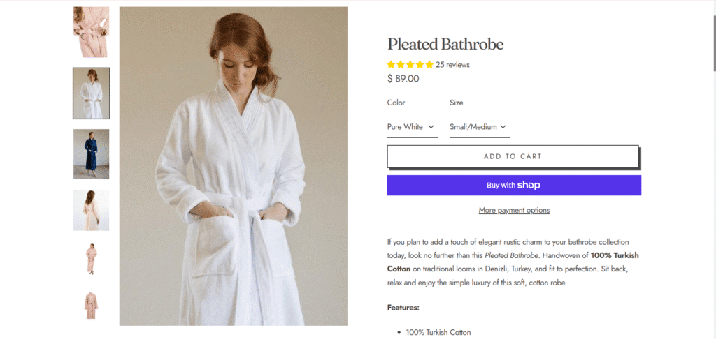 Nine Space Ella theme product page