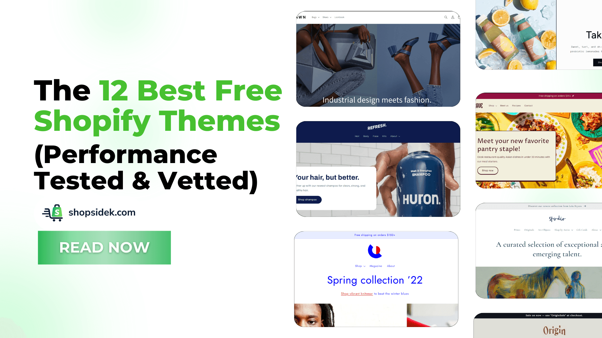 The 12 Best Free Shopify Themes