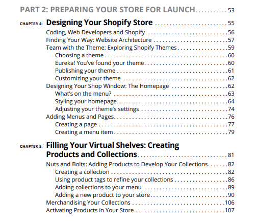 Shopify for dummies book Part 2