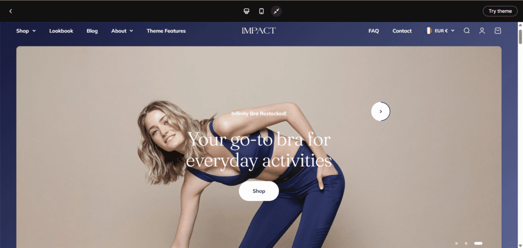 The Impact Balance Shopify Theme Demo