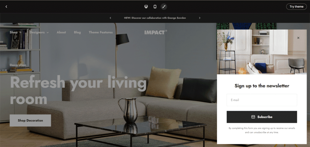 The Impact Cocoon Shopify Theme Demo