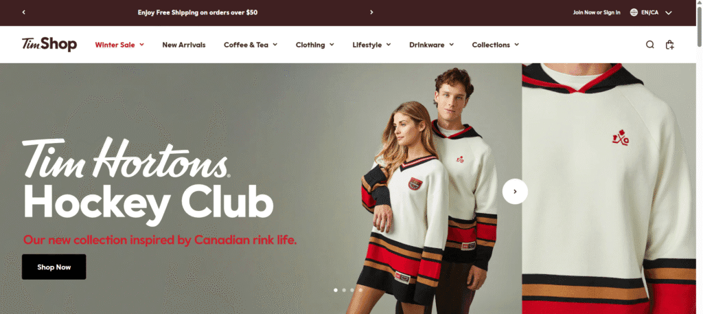 TimShop Impact theme homepage