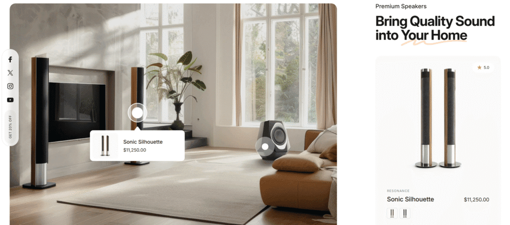 Concept theme image hotspot feature