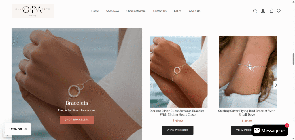 Glass Palace Arts Symmetry store