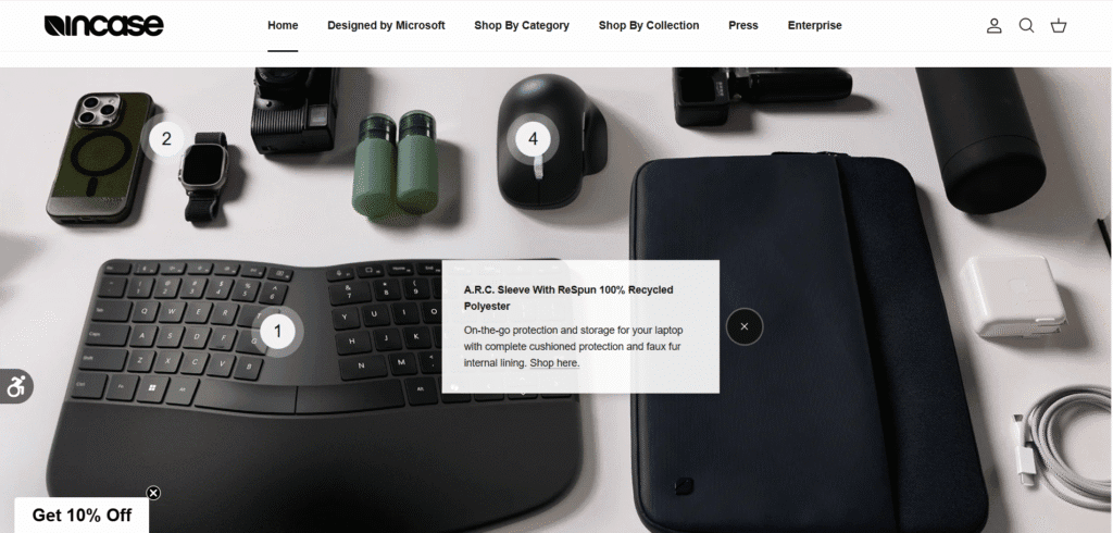 Incase Symmetry store