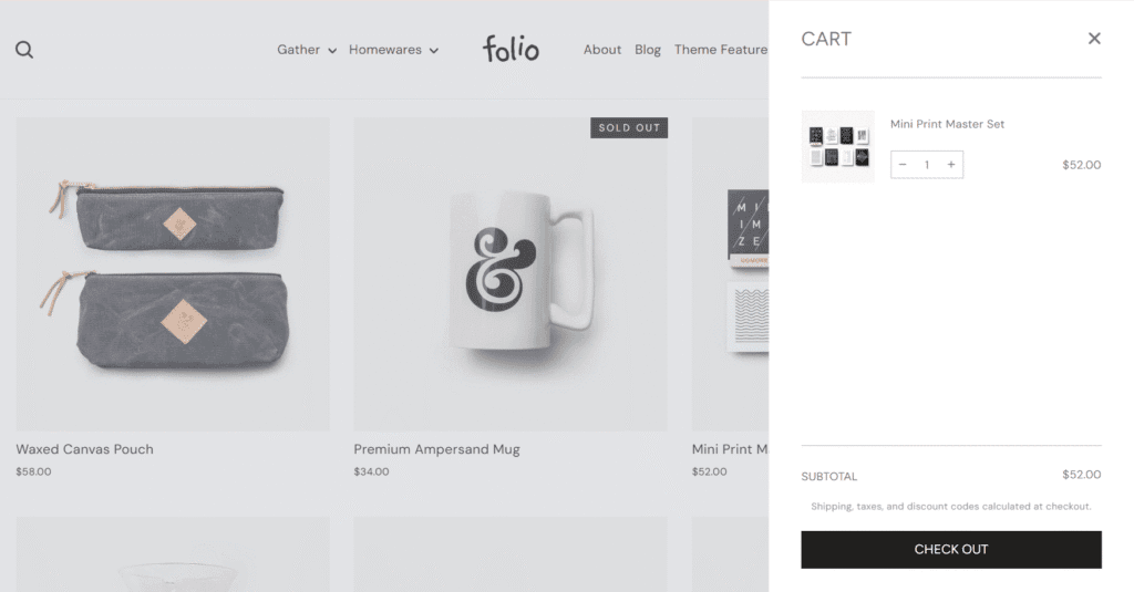 Memo Motion slideout cart feature