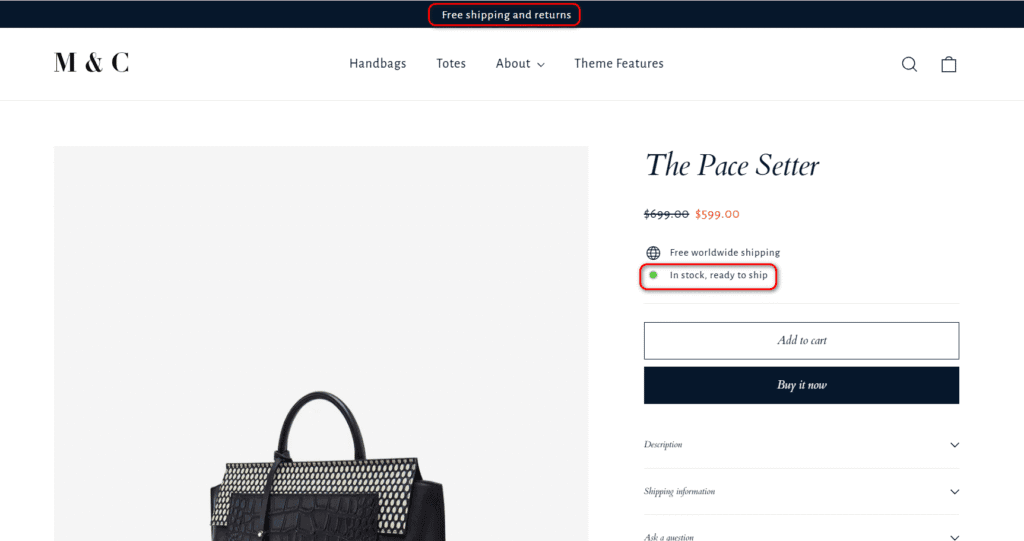 Motion product page template