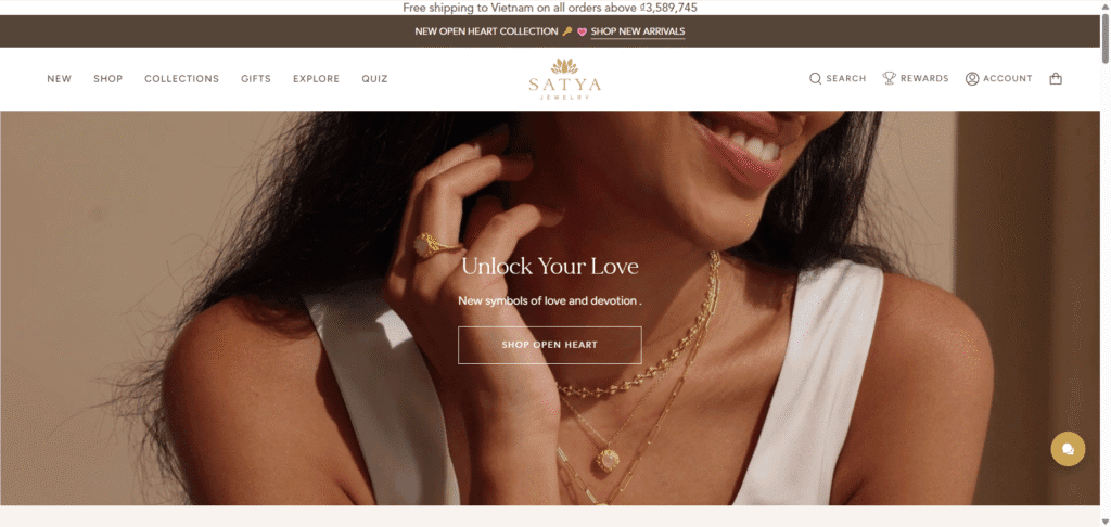 Satya Jewelry Homepage Video