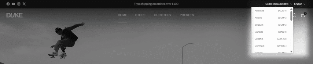 Symmetry theme multicurrency