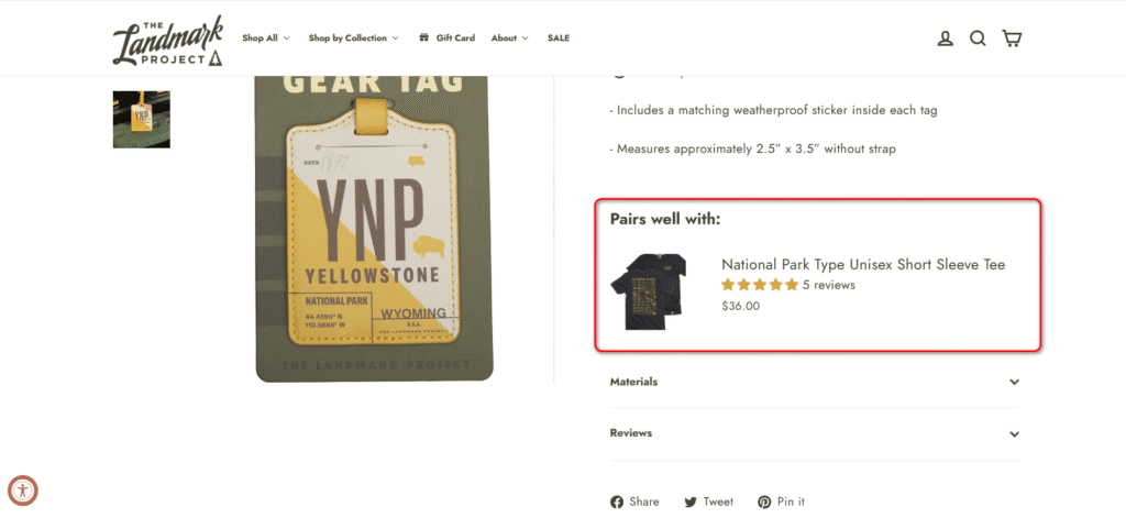 The Landmark Project upselling