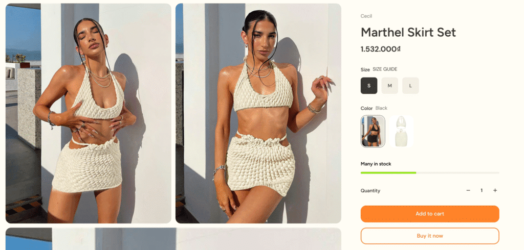 Aurora product section