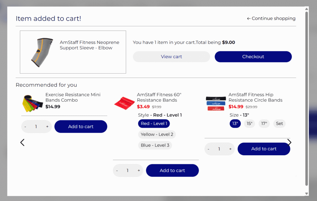 Booster in-cart crossell