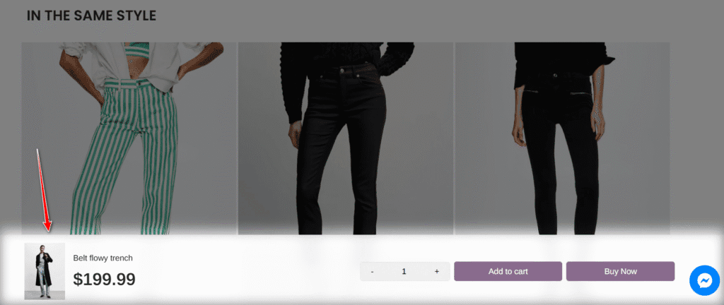 Booster sticky add to cart