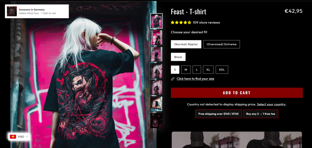 Cave Apparel product page