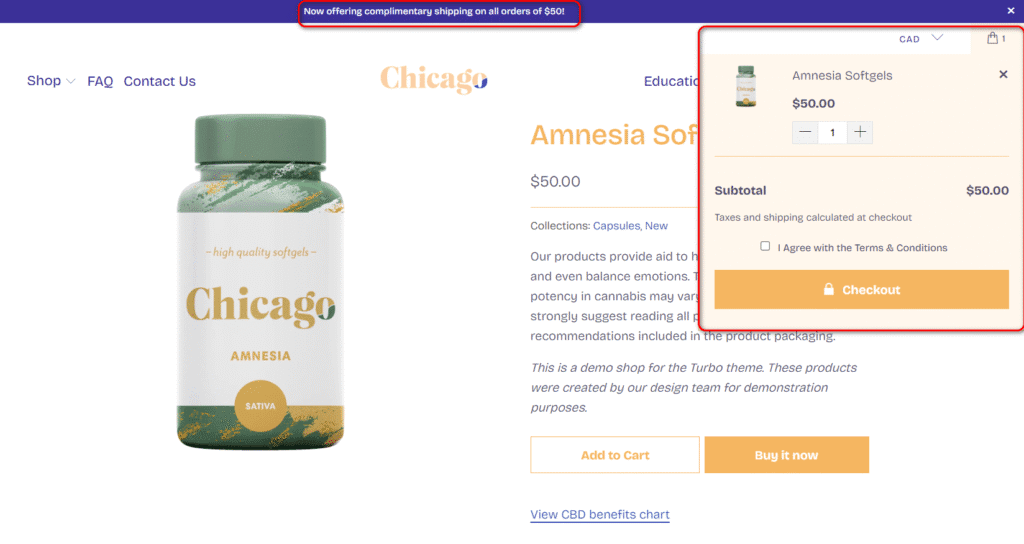 Chicago Turbo product page