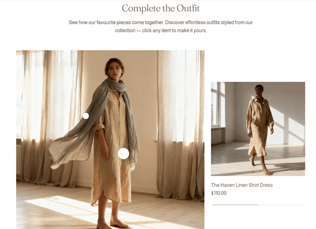 Flow theme image hotspots