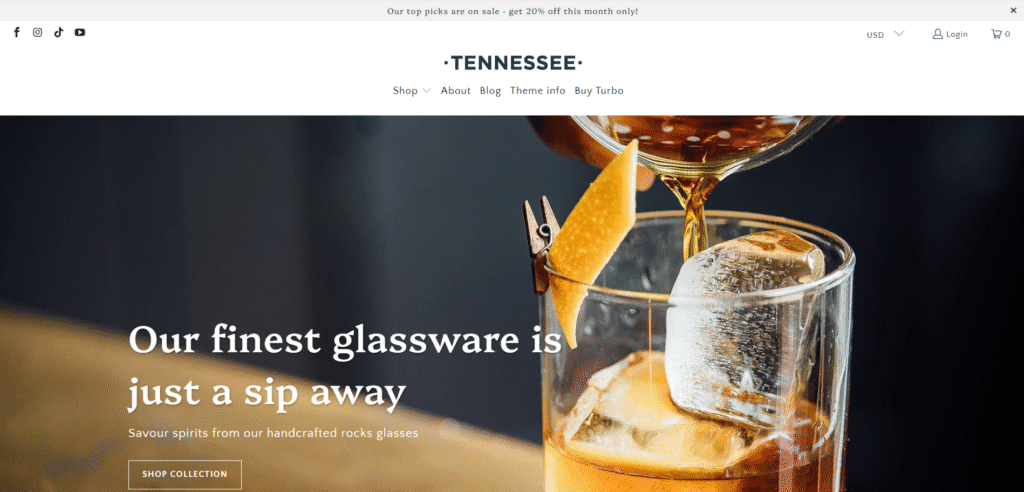 Tennessee Turbo Shopify theme demo