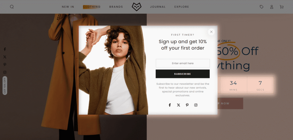 be yours popup & countdown