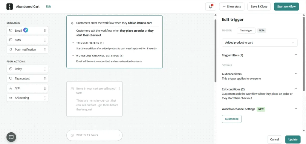 Abandoned Cart email marketing by Omnisend