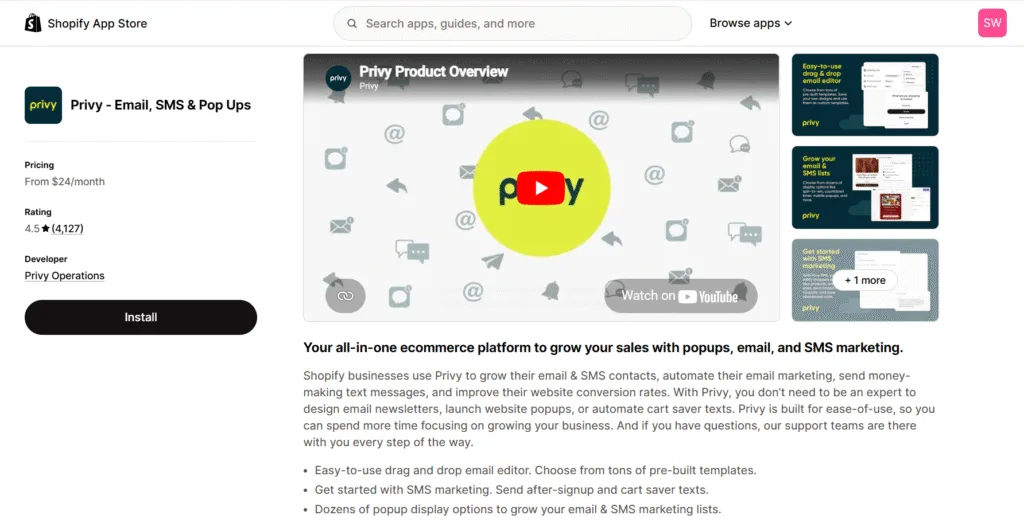 Privy best email marketing app for shopify