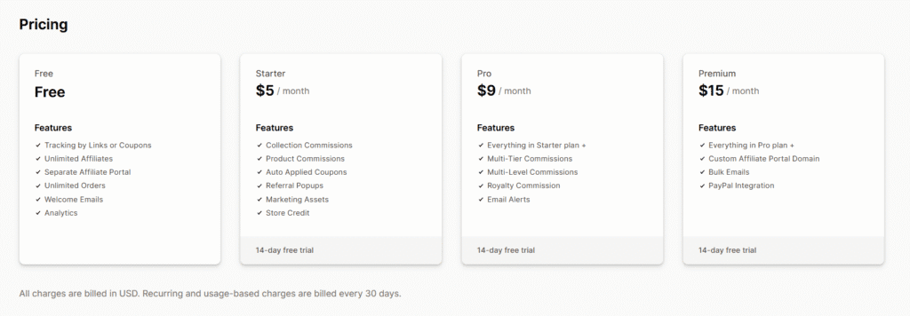 ReferrLy pricing plan