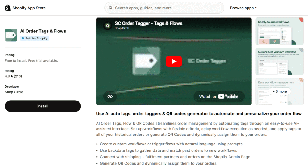 AI Order Tags