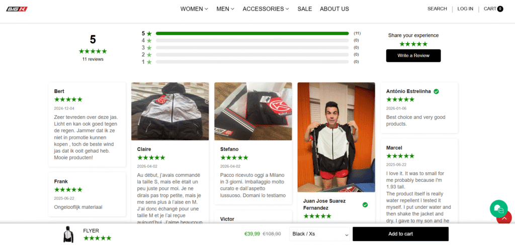 Bigksport use vitals shopify app reviews