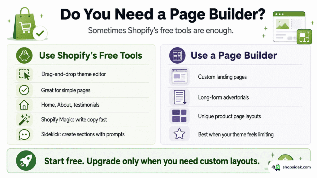 Do you need a Shopify page builder