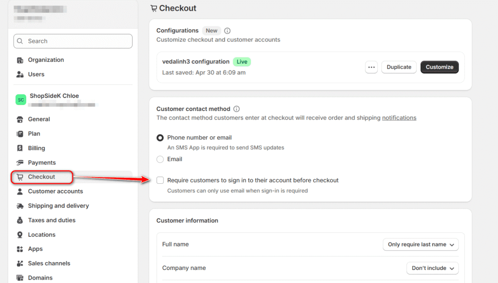 Enable Guest Checkout