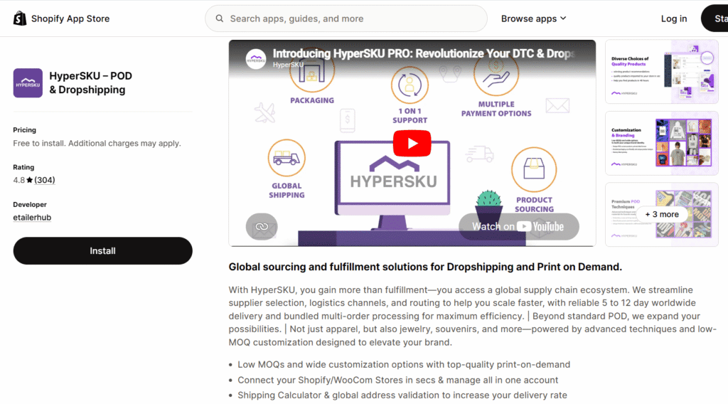HyperSKU POD & Dropshipping