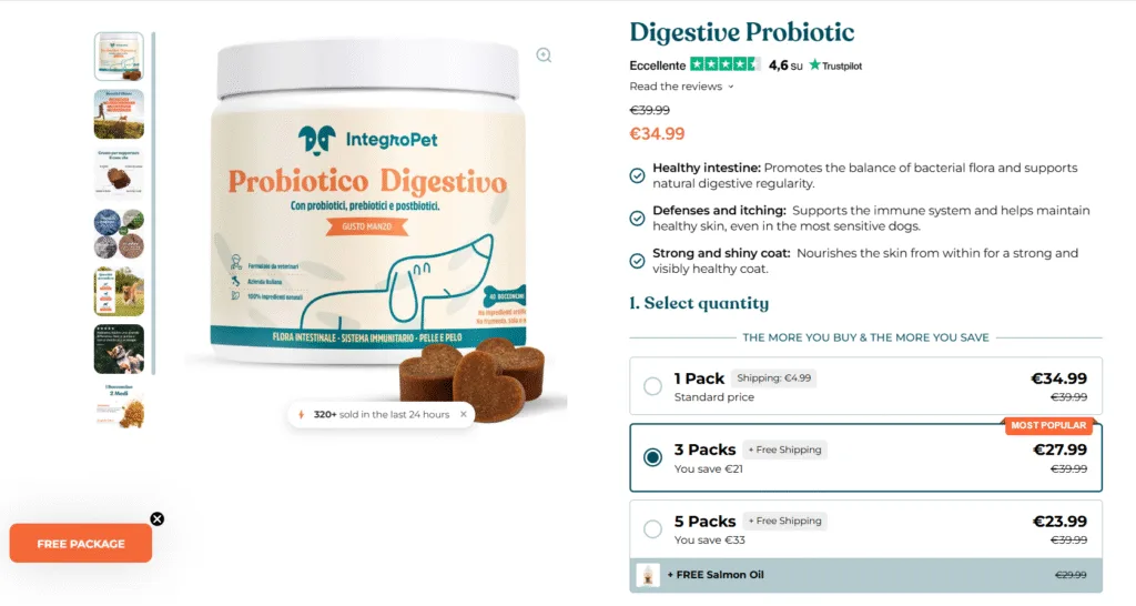 IntegroPet case study of high-converting bundle