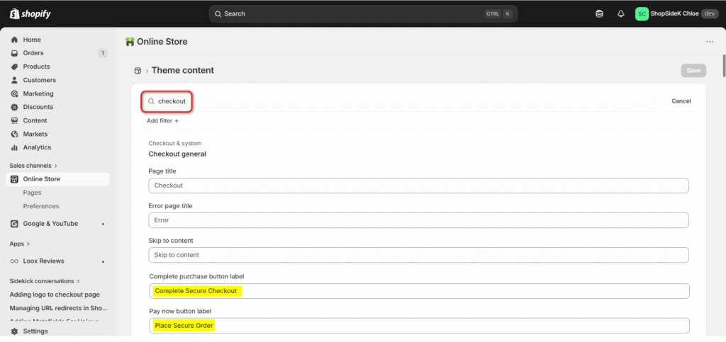 Language Editor Hack for Trust-Building Checkout